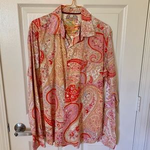 Ganesh Men's Long Sleeve Italian Shirt M